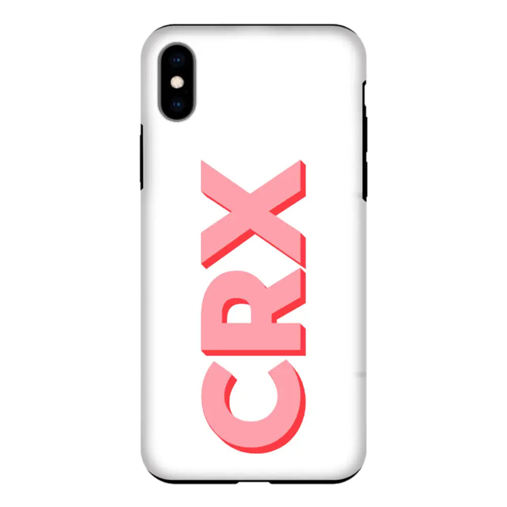 Apple iPhone XS MAX / Tough Pro Phone Case Personalized Monogram Initial 3D Shadow Text Phone Case - Stylizedd.com