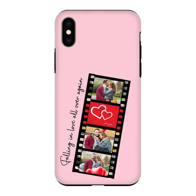 Apple iPhone XS MAX / Tough Pro Phone Case Custom Valentine Photo Film Strips, Phone Case - Stylizedd