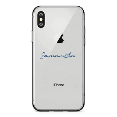 Apple iPhone XR / Clear Classic Phone Case Custom Text, My Name Phone Case - Stylizedd.com