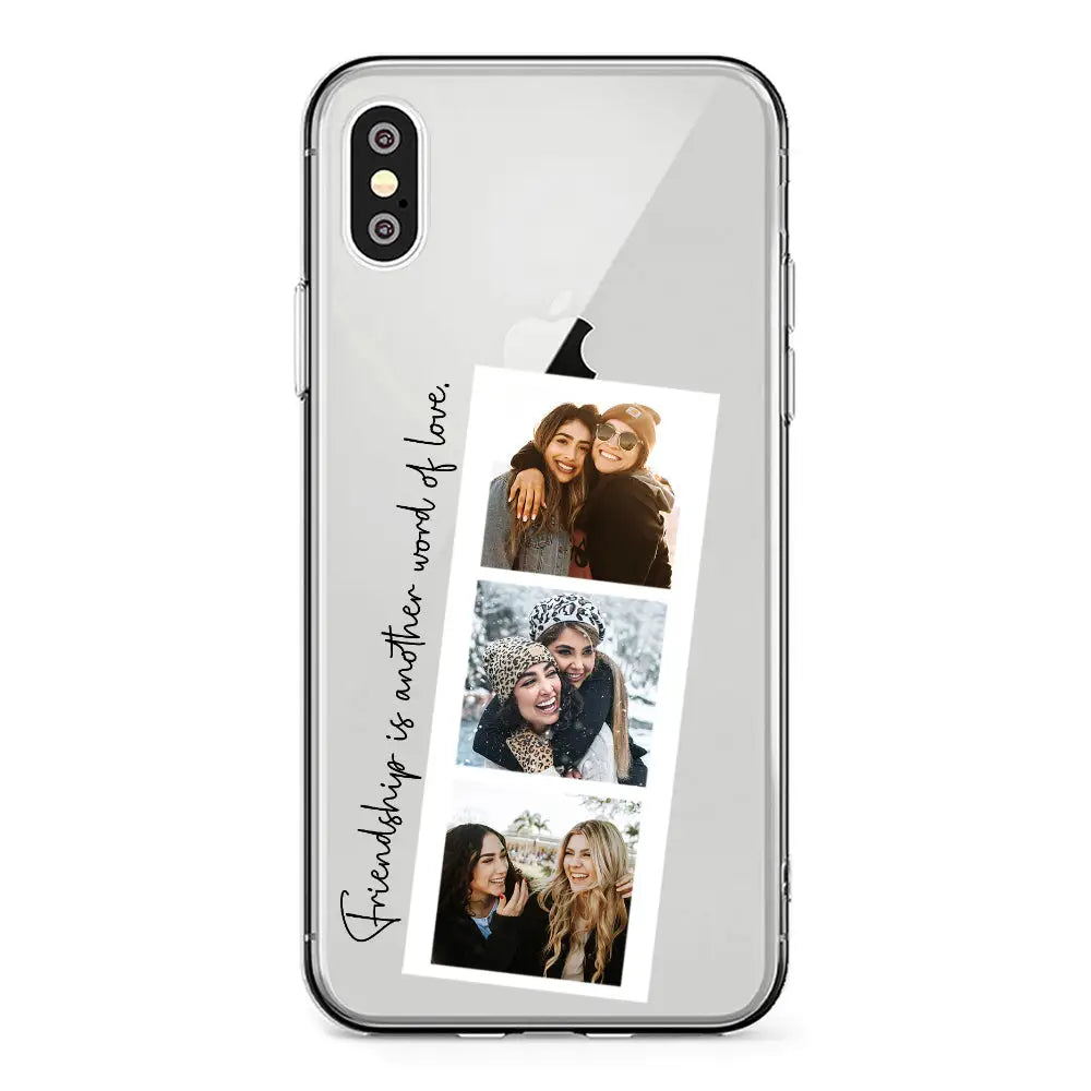 Apple iPhone XR / Clear Classic Phone Case Custom Photo Strip Polaroid Style, Phone Case - Stylizedd.com