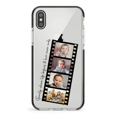 Apple iPhone XR / Impact Pro Black Phone Case Custom Film Strips Personalised Movie Strip, Phone Case - Stylizedd.com