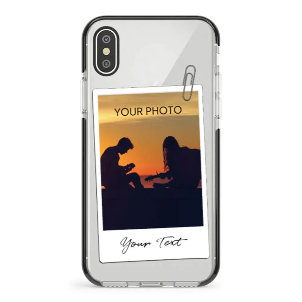 Apple iPhone XR / Impact Pro Black Polaroid Photo Phone Case - Stylizedd.com