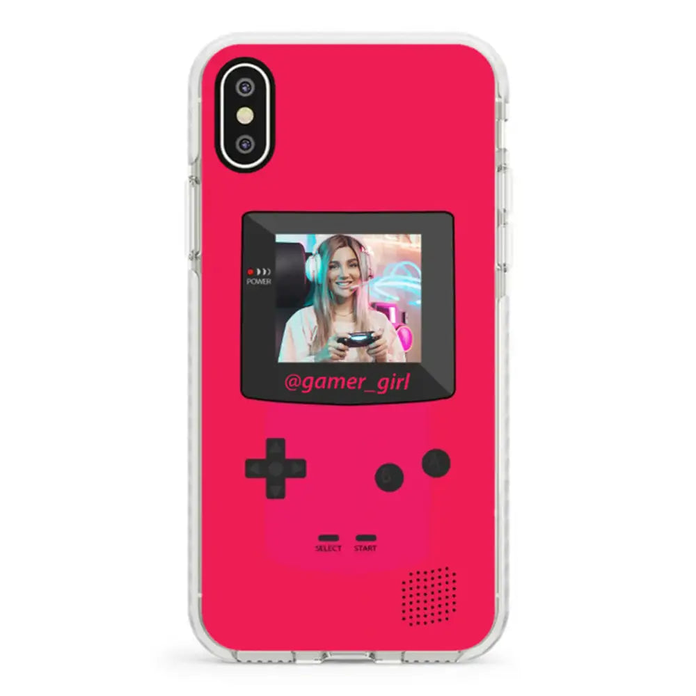 Apple iPhone XR / Impact Pro White Customized Retro Game Console, Phone case - Stylizedd.com