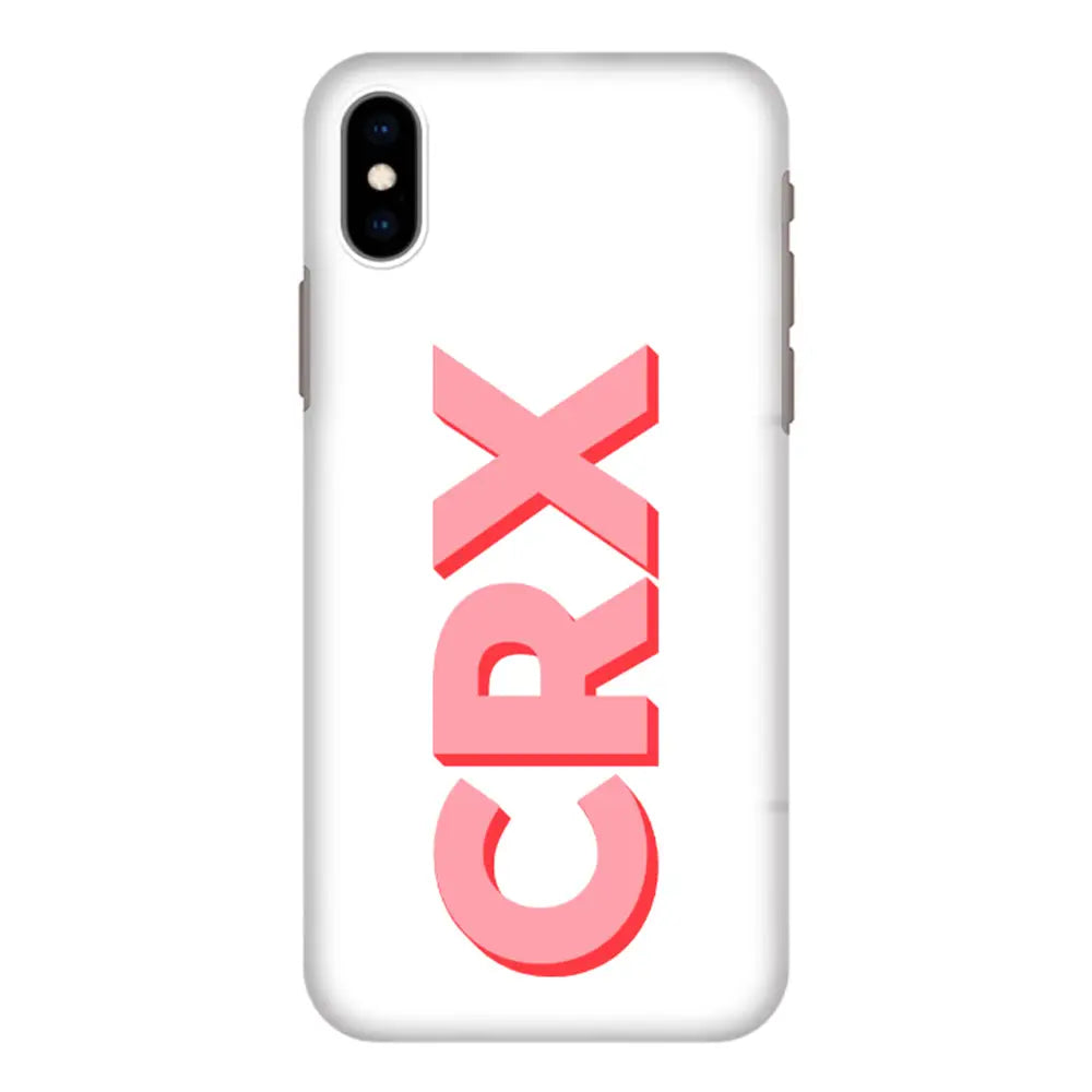 Apple iPhone XR / Snap Classic Personalized Monogram Initial 3D Shadow Text Phone Case - Stylizedd.com