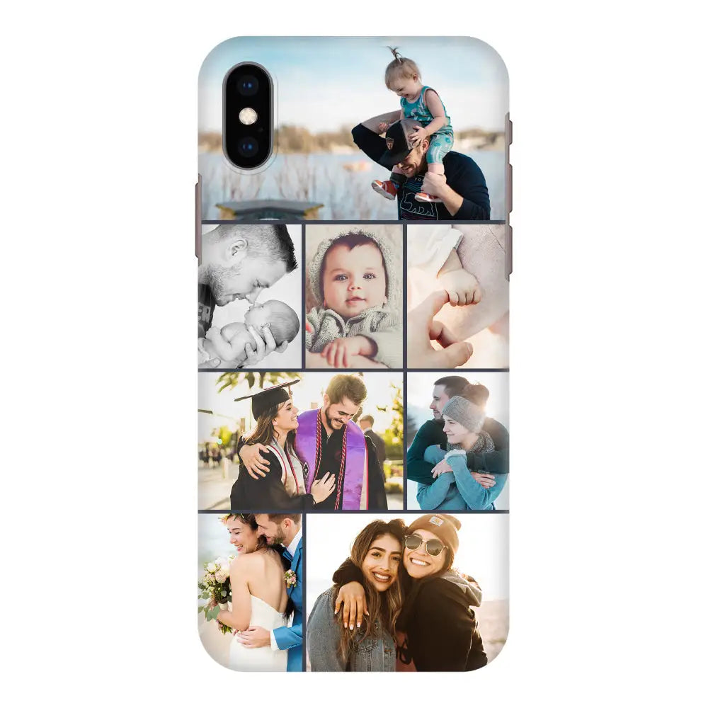 Apple iPhone XR / Snap Classic Personalised Photo Collage Grid Phone Case - Stylizedd.com