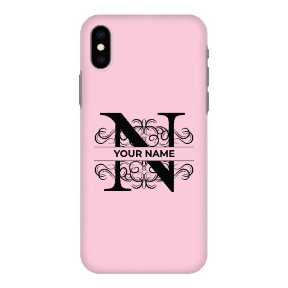 Apple iPhone XR / Snap Classic Split Floral Initial Phone Case - Stylizedd.com