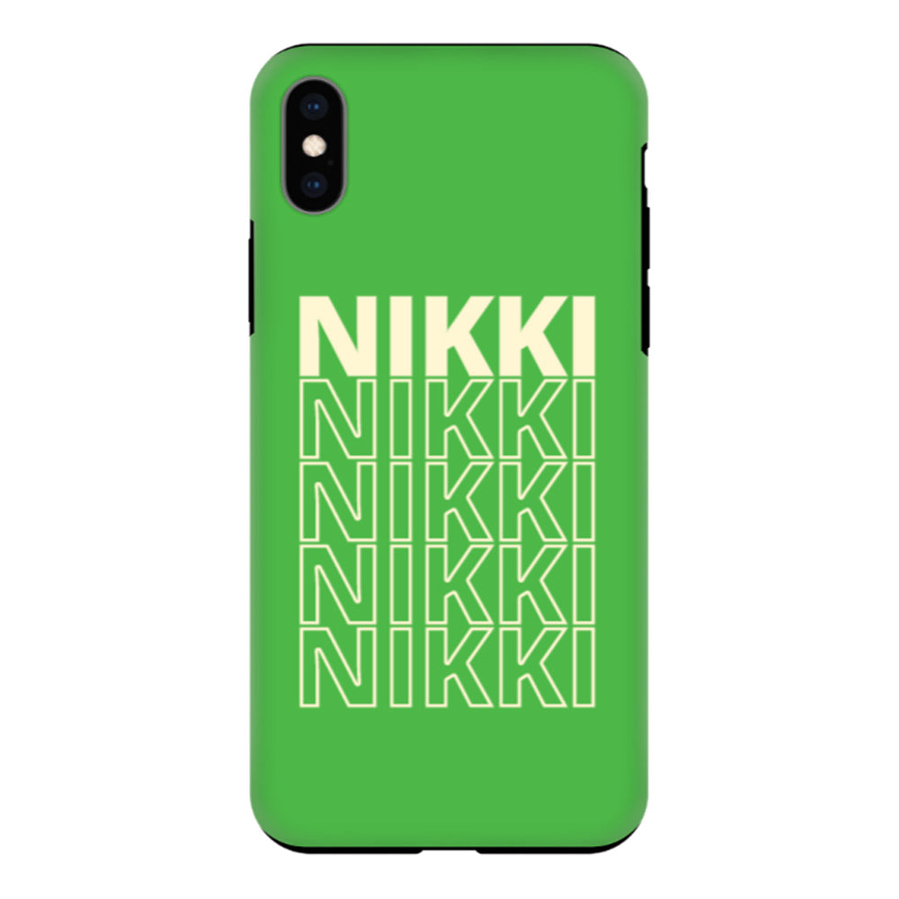 Apple iPhone XR / Tough Pro Repeated Monogram Phone Case - Stylizedd.com