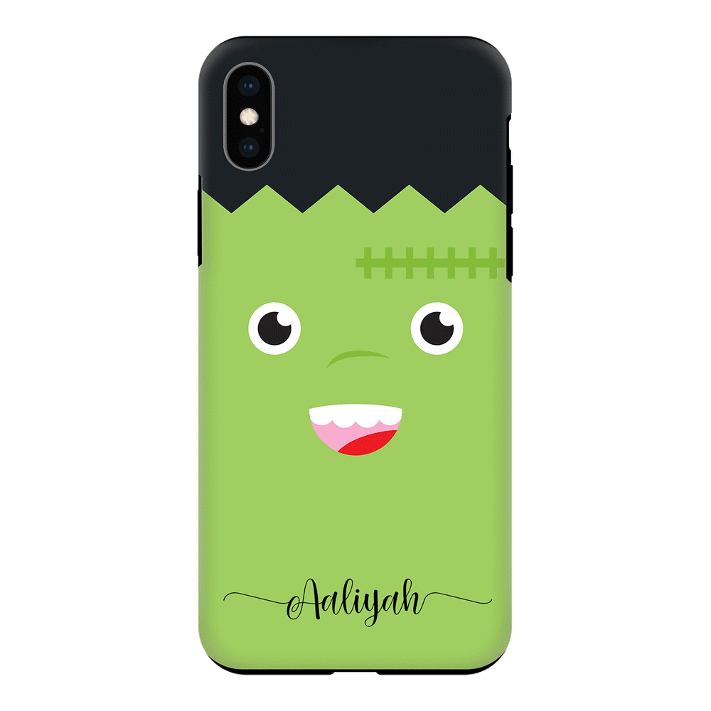 Apple iPhone XR / Tough Pro Personalized Text Cute Monsters, Phone Case - Stylizedd.com