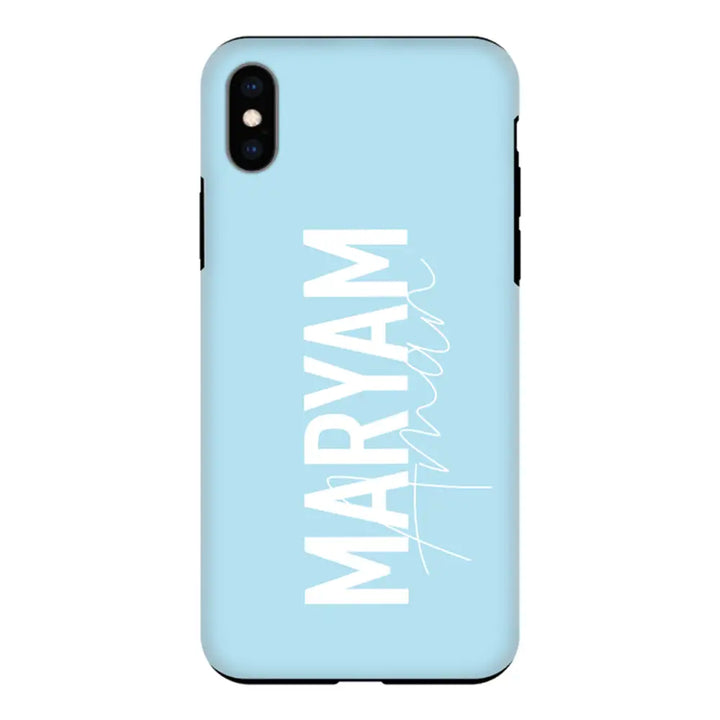 Apple iPhone XR / Tough Pro Personalized Name Vertical, Phone Case - Stylizedd.com