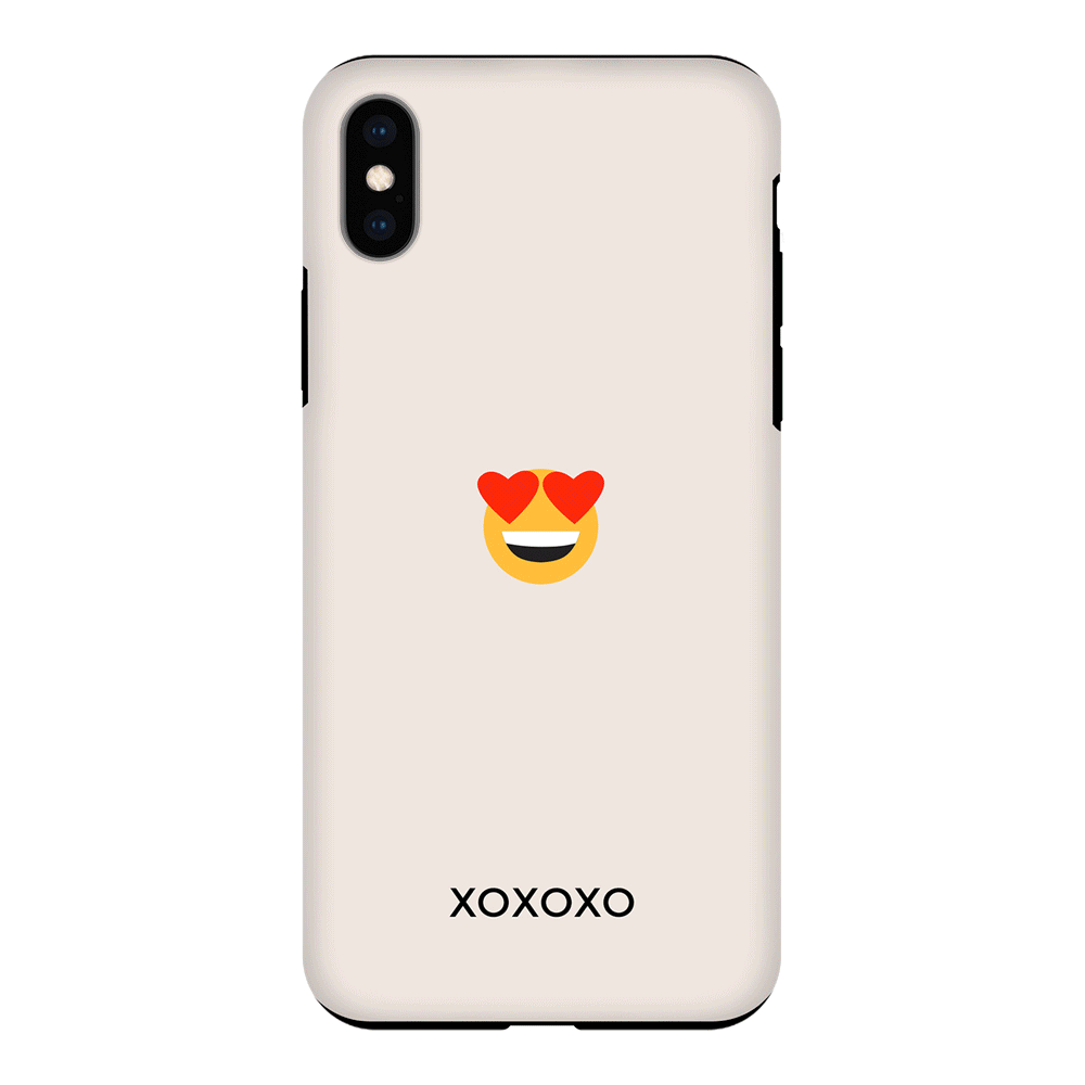 Apple iPhone XR / Tough Pro Custom Text Emojis Emoticons, Phone Case - Stylizedd.com