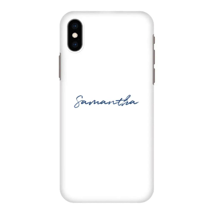 Apple iPhone X / iPhone XS / Snap Classic Custom Text, My Name Phone Case - Stylizedd.com