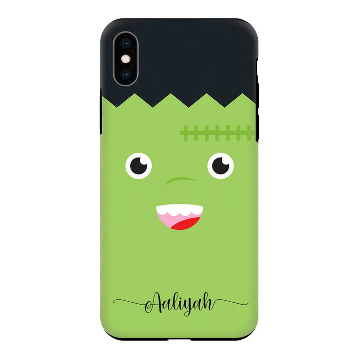 Apple iPhone X / iPhone XS / Tough Pro Personalized Text Cute Monsters, Phone Case - Stylizedd.com