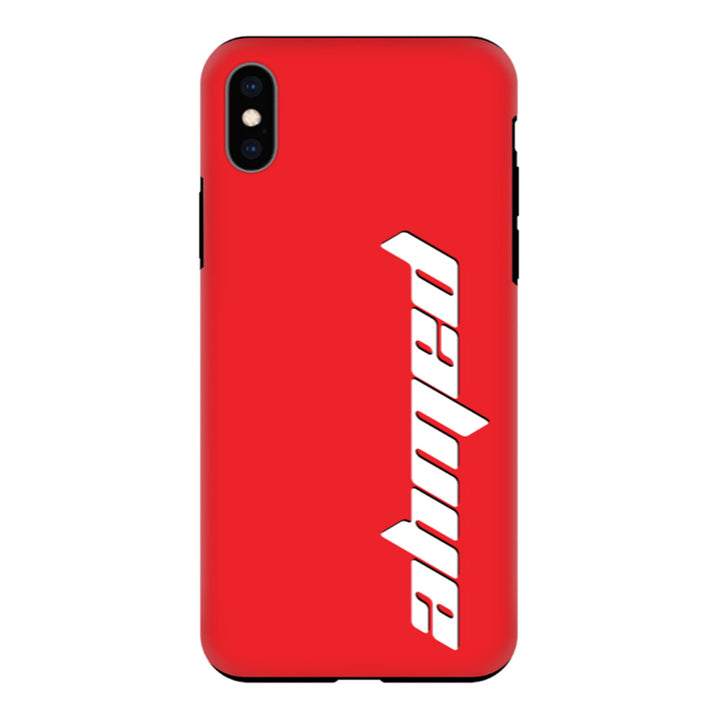 Apple iPhone X / iPhone XS / Tough Pro Custom Text, Vertical Name Phone Case - Stylizedd.com