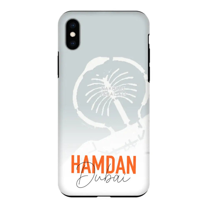 Apple iPhone X / iPhone XS / Tough Pro Personalized Location Map & Name, Phone Case - Stylizedd.com