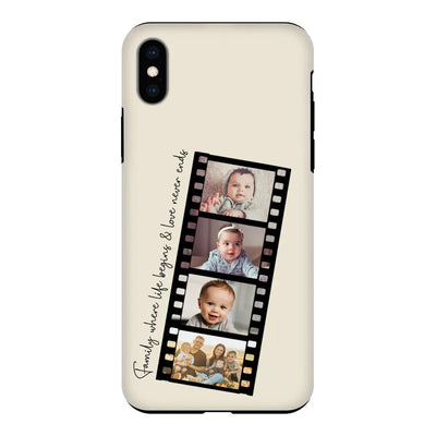 Apple iPhone X / iPhone XS / Tough Pro Phone Case Custom Film Strips Personalised Movie Strip, Phone Case - Stylizedd.com