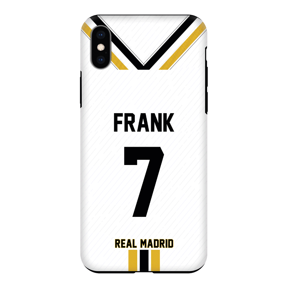 Apple iPhone X / iPhone XS / Tough Pro Personalized Football Clubs Jersey Phone Case Custom Name & Number - Stylizedd.com
