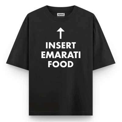 Custom Insert Food T-shirt - Oversize - Black / XS - T-Shirt