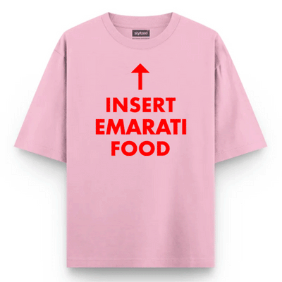 Custom Insert Food T-shirt - Oversize - Pink / XS - T-Shirt