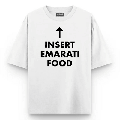 Custom Insert Food T-shirt - Oversize - White / XS - T-Shirt