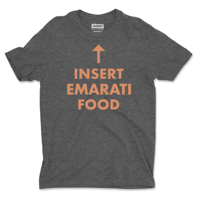 Custom Insert Food T - shirt - Classic - Charcoal Grey / XS - T - Shirt