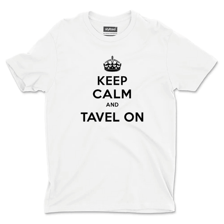Custom Keep Calm T - shirt - Classic - White / XS - T - Shirt