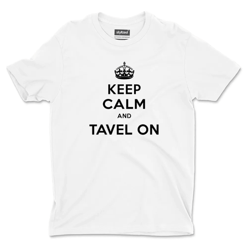 Custom Keep Calm T - shirt - Classic - White / XS - T - Shirt