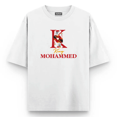 Custom King of Hearts T-shirt - Oversize - White / XS - T-Shirt