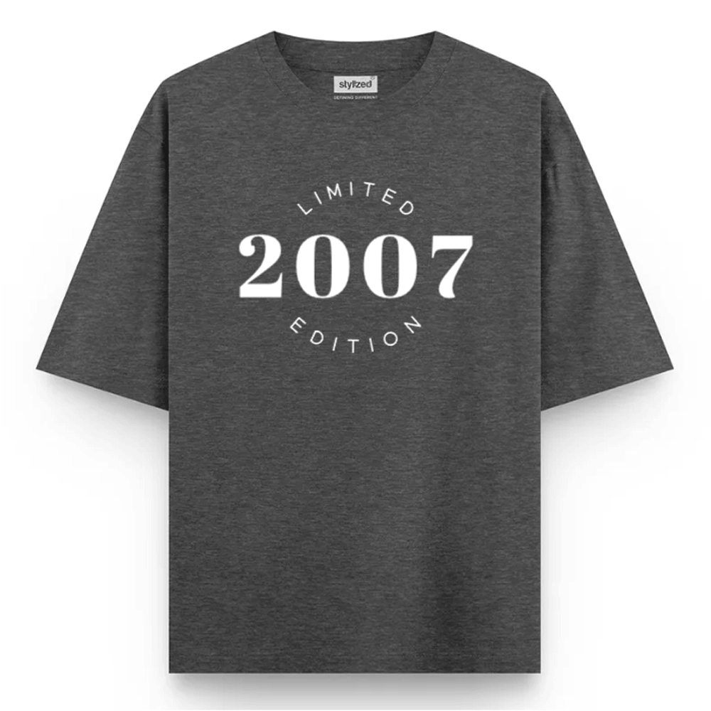 Custom Limited Edition T-shirt - Oversize - Charcoal Grey / XS - T-Shirt