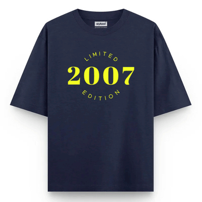 Custom Limited Edition T-shirt - Oversize - Navy Blue / XS - T-Shirt