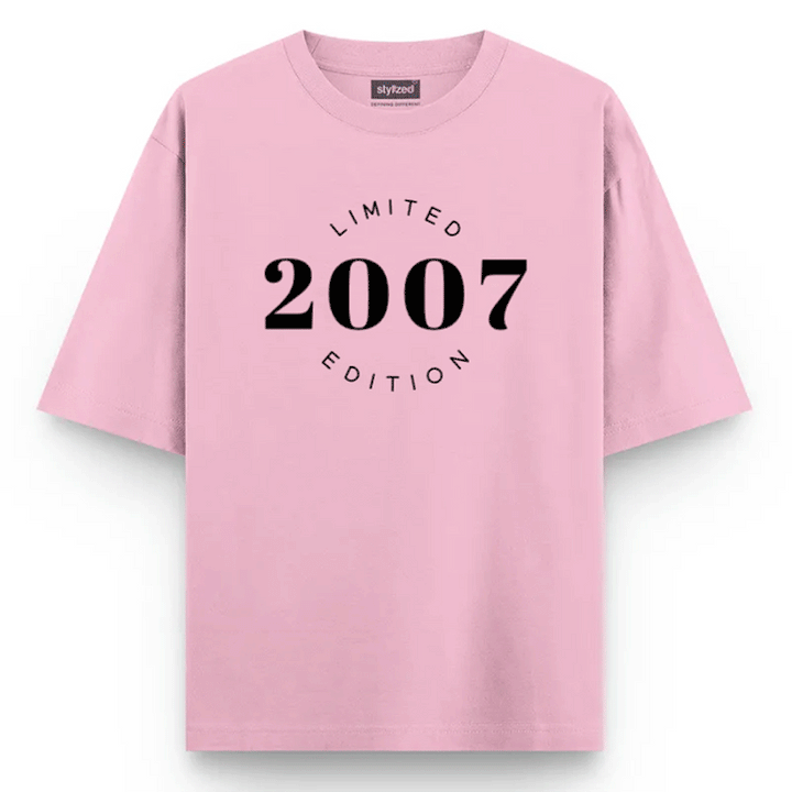 Custom Limited Edition T-shirt - Oversize - Pink / XS - T-Shirt