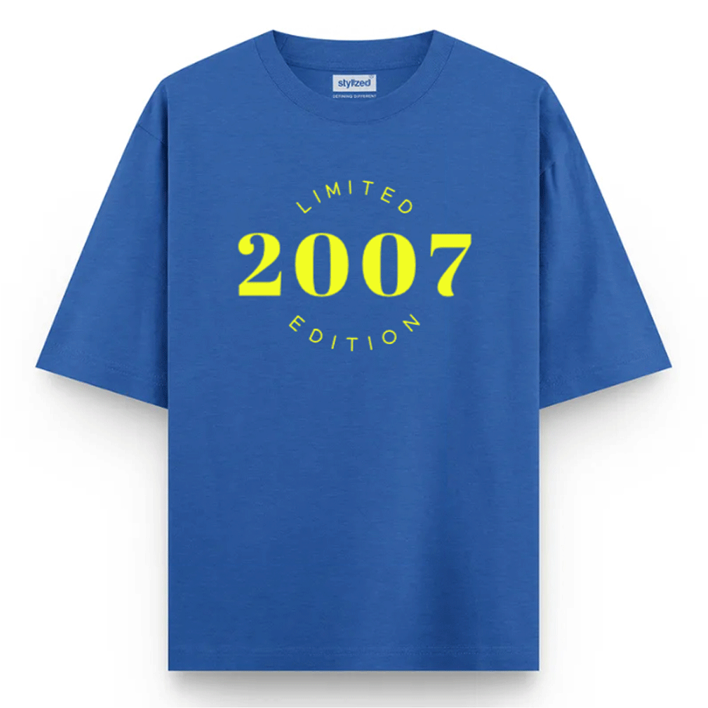 Custom Limited Edition T-shirt - Oversize - Royal Blue / XS - T-Shirt