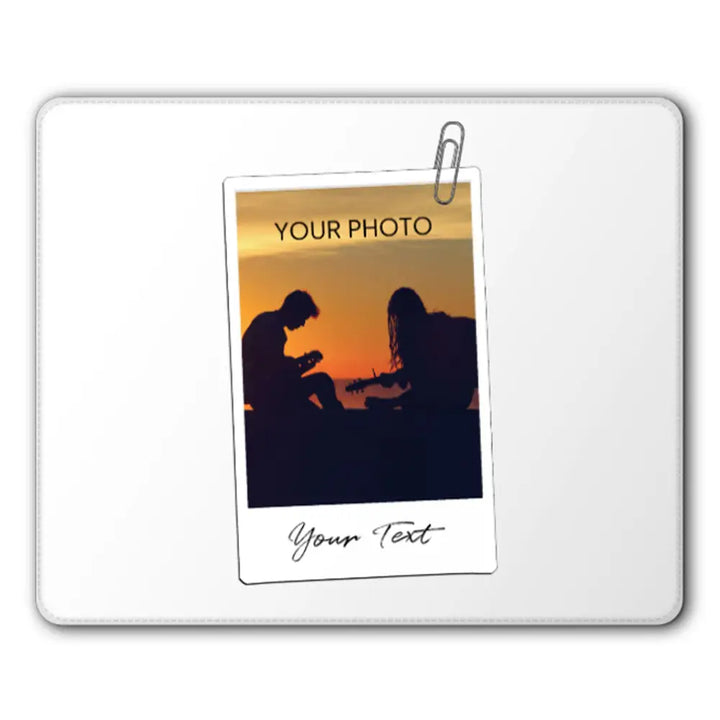 PU Leather Mousepad Mousepads Polaroid Photo Mousepad - Stylizedd