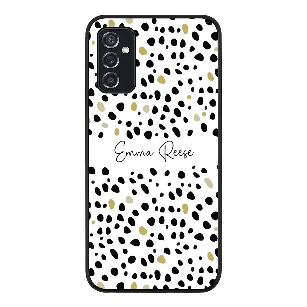 Samsung Galaxy M52 5G / Rugged Black Pebble Multi Color Custom Text, My Name Phone Case, Stylizedd.com in Dubai Sharjah UAE UK  