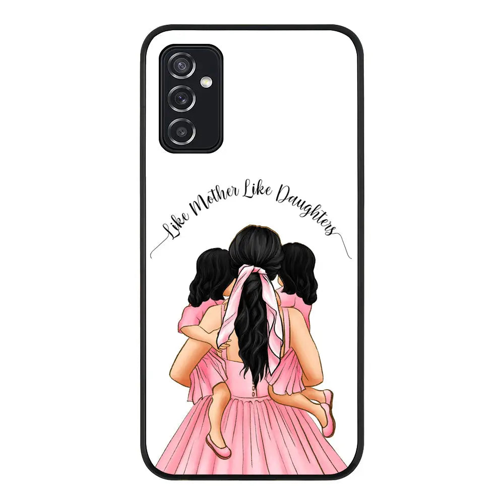 Samsung Galaxy M52 5G / Rugged Black Phone Case Mother 2 daughters Custom Clipart, Text Phone Case - Samsung M Series - Stylizedd