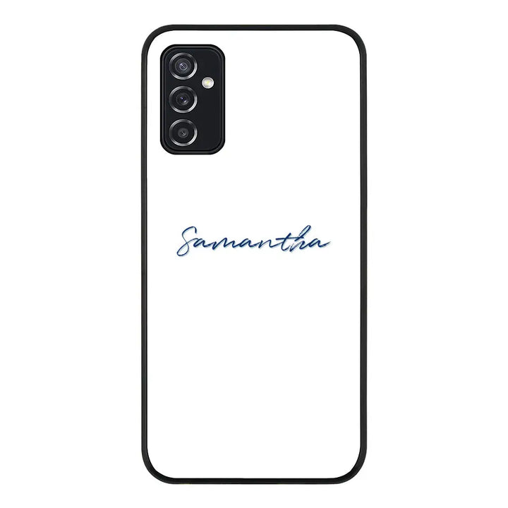 Samsung Galaxy M52 5G / Rugged Black Phone Case Custom Text, My Name Phone Case - Samsung M Series - Stylizedd