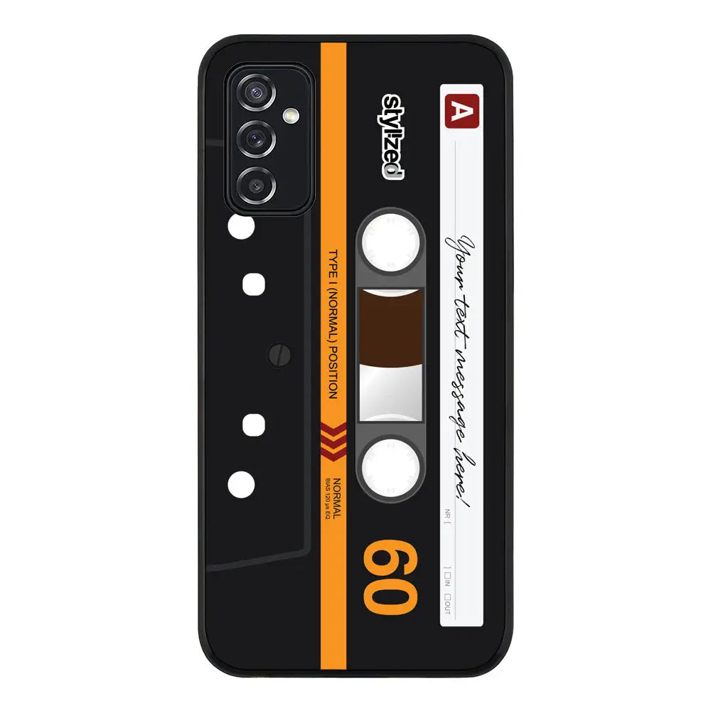 Samsung Galaxy M52 5G / Rugged Black Custom Retro Cassette Tape Phone Case, Stylizedd.com in Dubai Sharjah UAE UK  
