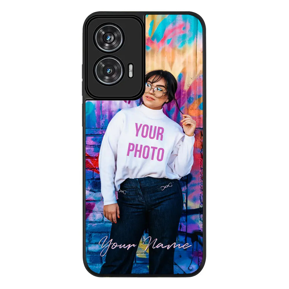 Custom Photo My Style Phone Case - Motorola - Edge 50 Fusion / Rugged Black - Android | Stylizedd