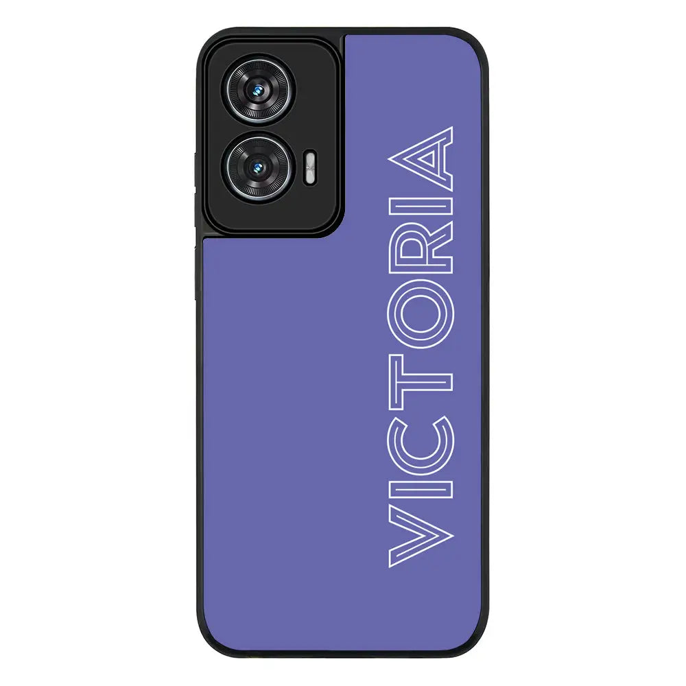 Personalized Name Custom Phone Case - Motorola - Edge 50 Fusion / Rugged Black - Stylizedd