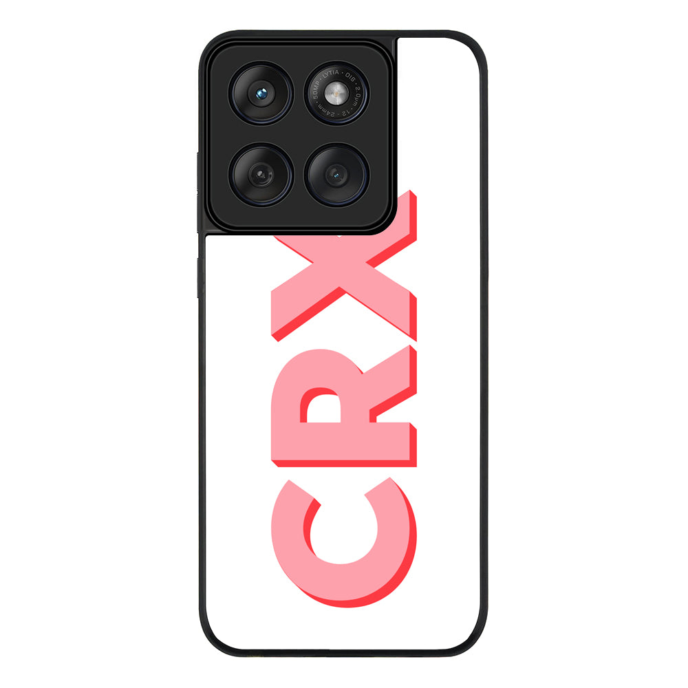 Personalized Monogram Initial 3D Shadow Text Phone Case - Motorola
