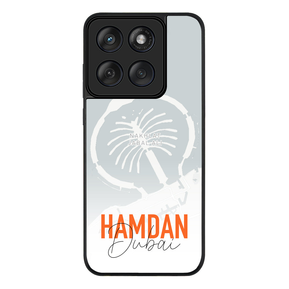 Personalized Location Map & Name, Phone Case - Motorola