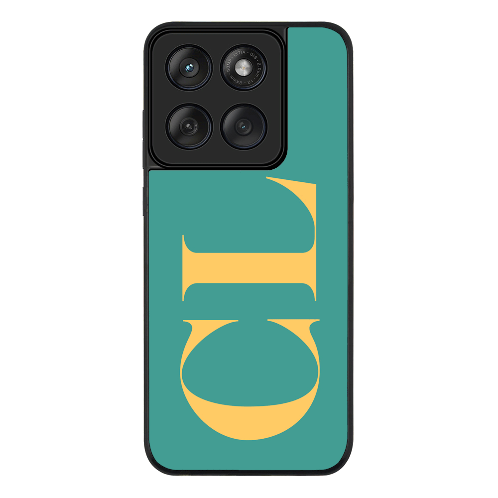 Personalized Monogram Large Initial 3D Shadow Text, Phone Case - Motorola