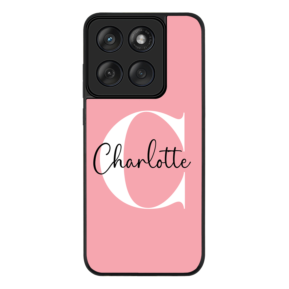 Custom Monogram Large Initial Name & Letter, Phone Case - Motorola