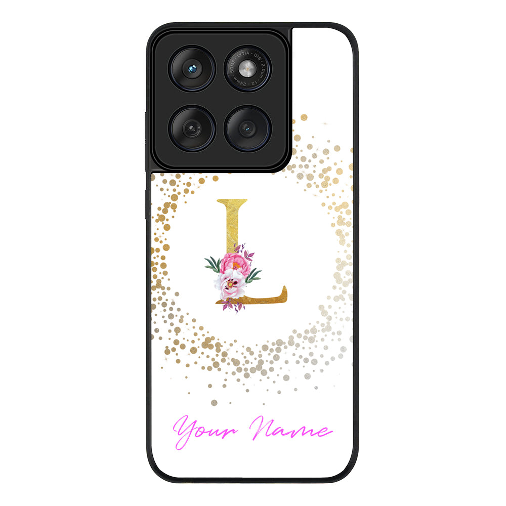 Floral Initial Phone Case - Motorola