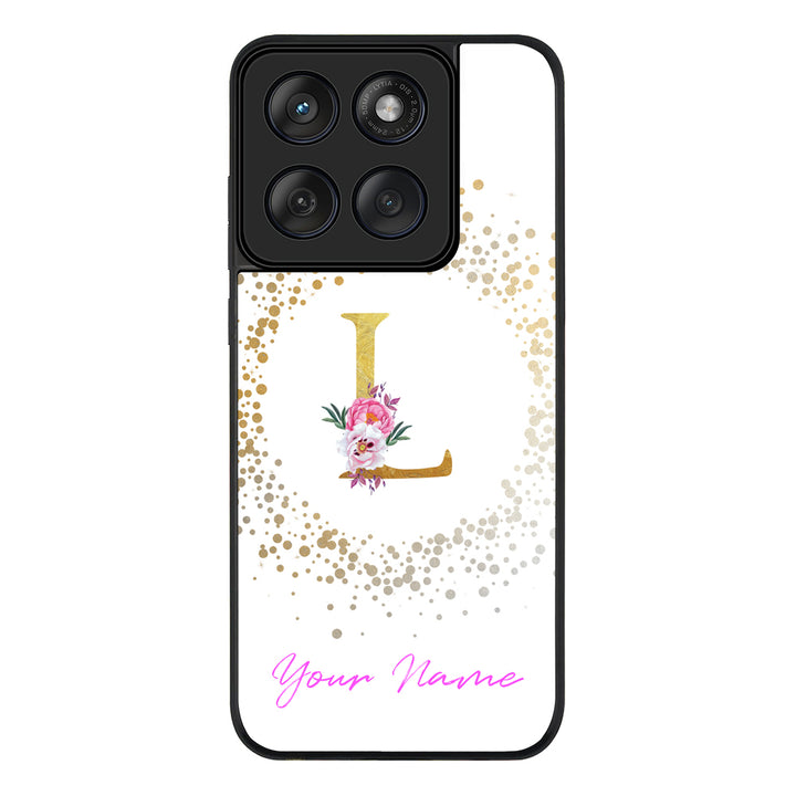 Floral Initial Phone Case - Motorola