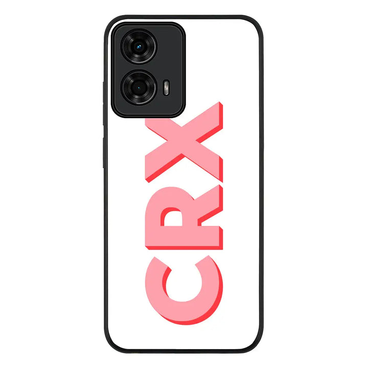 Personalized Monogram Initial 3D Shadow Text Phone Case - Motorola - Moto G24 / Power / Rugged