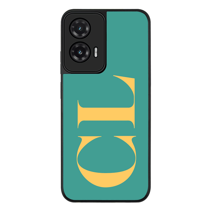 Personalized Monogram Large Initial 3D Shadow Text, Phone Case - Motorola