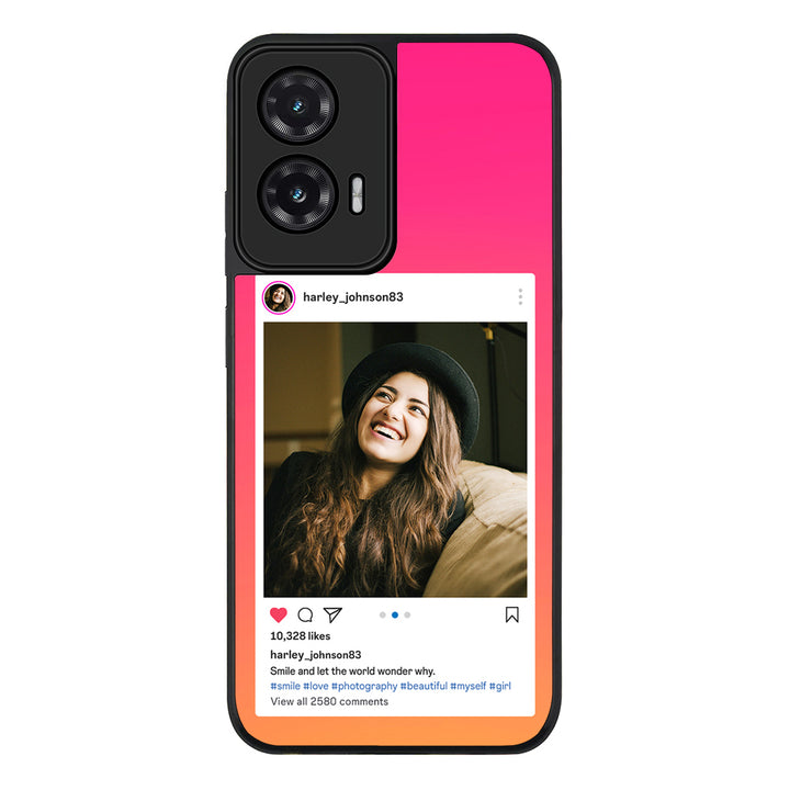 Custom Photo Instagram Post Template, Phone Case - Motorola