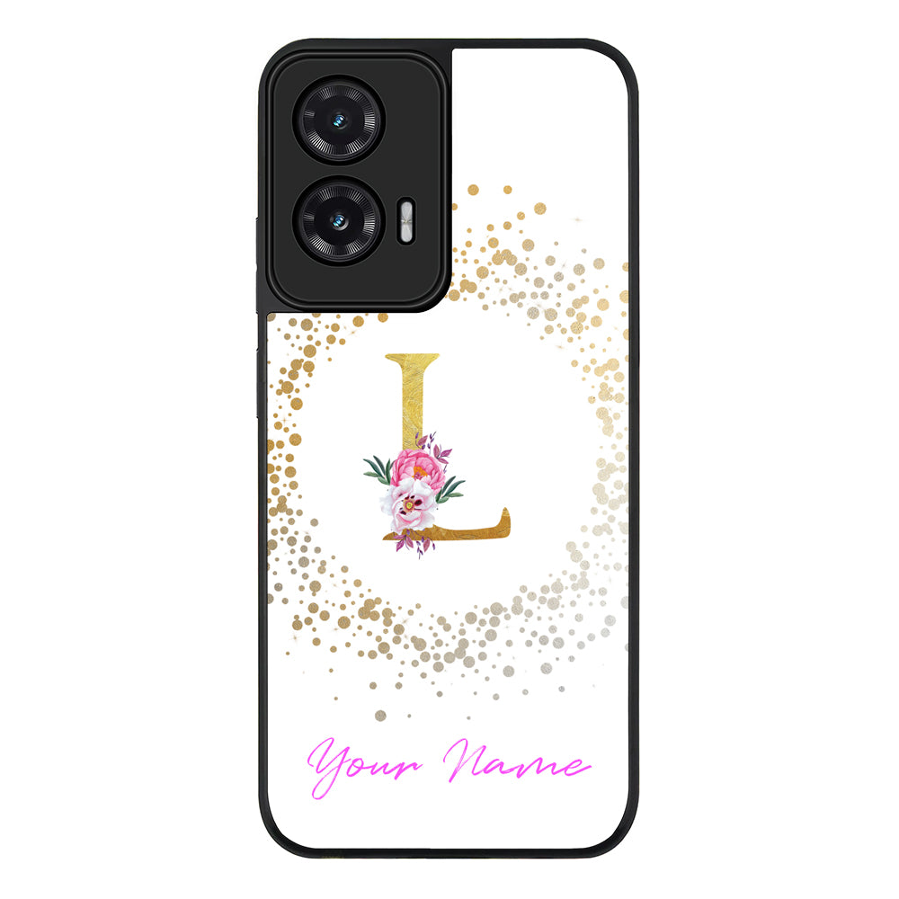 Floral Initial Phone Case - Motorola
