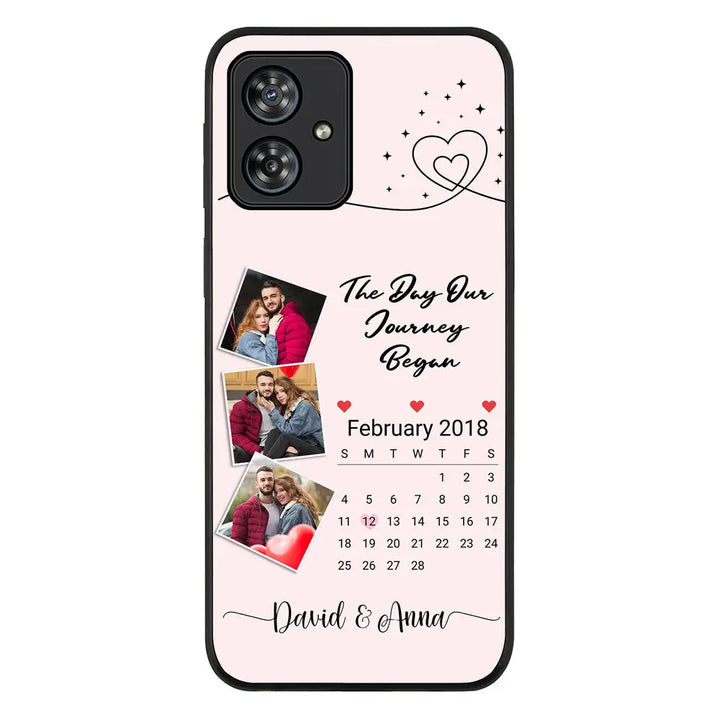 Motorola Moto G54 / G54 Power / G64 / Rugged Black Custom Photo Collage Calendar, Phone Case - Motorola - Stylizedd.com