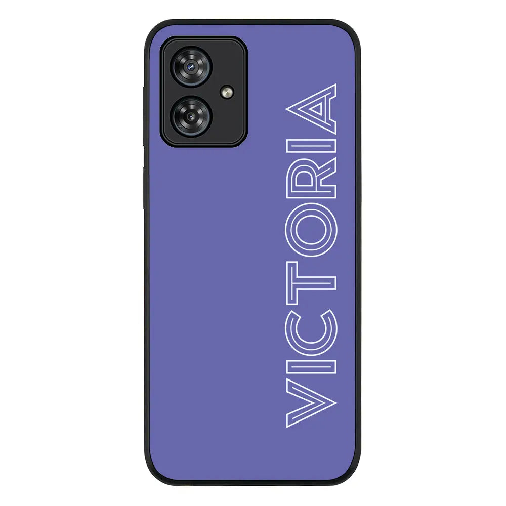 Personalized Name Custom Phone Case - Motorola - Moto G54 / Power / G64 / Rugged Black - Stylizedd